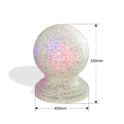comprar El molde de la bola de Dura Art Stone Bollards Shinning Stone del granito del LED enciende nuestras vidas online manufacture