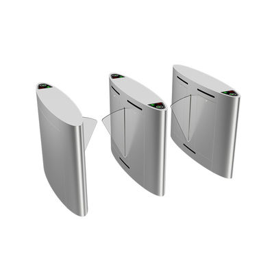 comprar Sistema de la puerta de la aleta del control de acceso de la seguridad del torniquete de la barrera de la aleta de la CA 220V con el reconocimiento de cara online manufacture