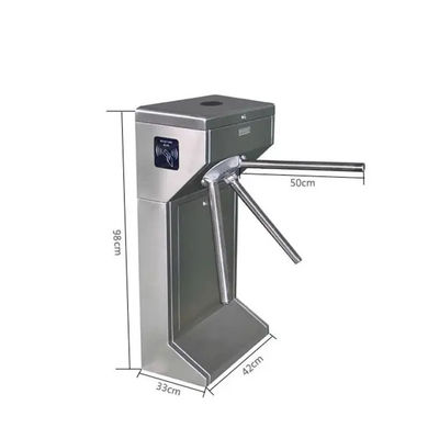 comprar Entrada Puerta de salida Tarjeta de deslizamiento Máquina de control de acceso Tripod Turnstile online manufacture