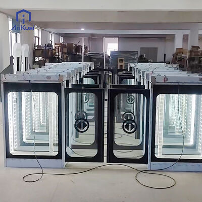 comprar Cerámica templada Plataforma de vidrio frito Puerta de pantalla Pantallas de seda Revestimiento pintado Estación de ferrocarril Puerta de seguridad Barrera automática online manufacture