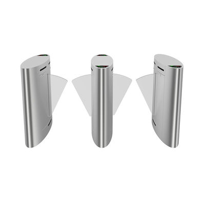 Sistema elegante del control de acceso de la puerta del torniquete del reconocimiento de cara de la barrera de la aleta de la puerta del bafle