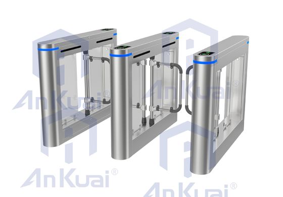 Torniquete de la barrera del oscilación de la seguridad de AC220V 50HZ con el voltaje de funcionamiento de la humedad del ≤95% el AC220±10%/50HZ±10%