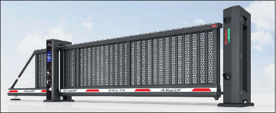 Potencia del motor de 250W Puerta telescópica corredera IP54 Conmutación de señal / Entrada de señal de alto nivel