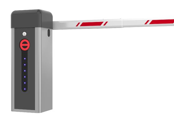 Puerta automática de barrera de velocidad Color del gabinete negro y gris Motor sin escobillas DC24V para la entrada del estacionamiento