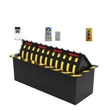 Yellow And Black Sticker Driveway Barricade System with Rust Protection and Two Times Painting