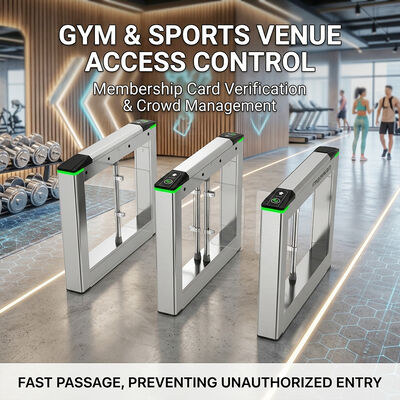 Stainless Steel Swing Turnstile Gate for Membership Access Control Crowd Management in Gyms/sports Venues