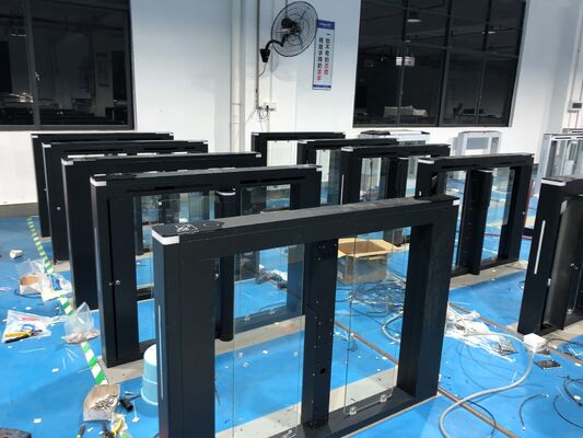 Barrera de giroscópio de seguridad, velocidad de paso de 40-60 personas/min, 220V±10% 50Hz de alimentación para un flujo de acceso sin problemas